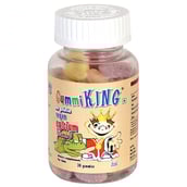 Gummi King Calcium Plus Vitamin D,  30 gummies  Multi Flavour 