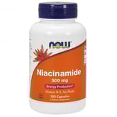 Now Niacinamide B-3 (500mg), Unflavoured 100 capsules