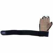 KOBO Gym Gloves (WTG-02),  Brown & Black  Small 