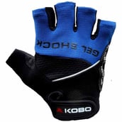 KOBO Gym Gloves (WTG-04),  Blue & Black  Small 