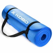 KOBO NBR Athletic Yoga Mat (AC-60),  Blue  15 mm 