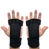 KOBO Hand Grips Gym Gloves (WTG-18),  Black  Small 