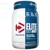 Dymatize Elite 100% Whey Protein,  2 lb  Cookies & Cream 