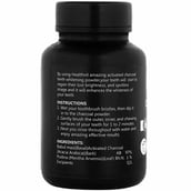 Healthvit Activated Charcoal Powder for Teeth,  200 g  Natural Teeth Whitening 