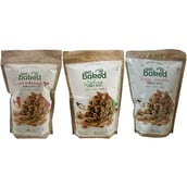Get Baked Crunch Rocks Combo of 3, Cranberry Tangy Masala & Pudina 0.150 kg