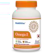 HealthViva Omega 3 Supplement,  60 softgels 