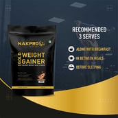 5 - Nakpro Gold Weight Gainer,  2.2 lb  Coffee (Pack of 3) 