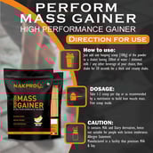 5 - Nakpro Perform Mass Gainer, 2.2 lb Banana