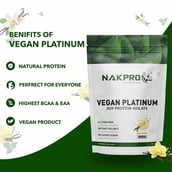 4 - Nakpro Vegan Platinum Soy Protein Isolate,  2.2 lb  Vanilla 