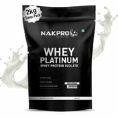 1 - Nakpro Whey Platinum Whey Protein Isolate,  4.4 lb  Unflavored 