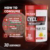 7 - Big Flex Cyclone Pre Workout,  0.66 lb  Orange 