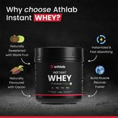 2 - Athlab Instant Whey,  1.1 lb  Dark Chocolate 