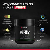 4 - Athlab Instant Whey,  1.1 lb  Vanilla Bean 