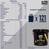 5 - Proquest Raw Whey Protein,  8.8 lb  Unflavoured 