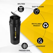 8 - MuscleBlaze Tornado Shaker,  Black  500 ml 