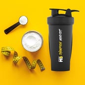 8 - MuscleBlaze Champion Shaker Series,  Black  650 ml 