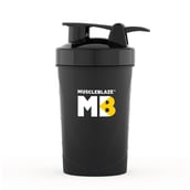 MuscleBlaze Compact Shaker, Black 500 ml