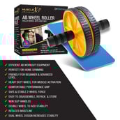 4 - MuscleXP AB Roller Wheel,  Yellow  Free Size 