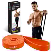 1 - MuscleXP Resistance Heavy Duty Stretch Loop Band,  Orange  35-48 kg 