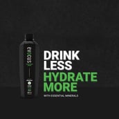 6 - Evocus H2O Black Alkaline Drink Infused with Essential Minerals 8+ pH, 500 ml Unflavoured (Pack of 24)