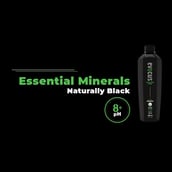 2 - Evocus H2O Black Alkaline Drink Infused with Essential Minerals 8+ pH,  250 ml  Unflavoured (Pack of 24) 