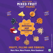 8 - Bagrrys Fruit n Fibre with Almonds & Raisins Muesli,  500 g  Mixed Fruit 