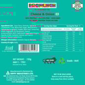 5 - Promunch Roasted Soya Snack,  Noodle Masala + Cheese & Onion Combo  150 g 