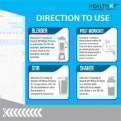 4 - HealthXP 100% Whey Protein,  2.2 lb  Mango Shake 