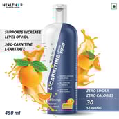 4 - HealthXP L Carnitine Liquid 3000,  450 ml  Orange 