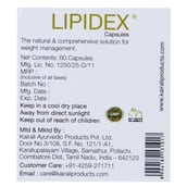 2 - Kairali Lipidex,  60 capsules 