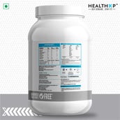5 - HealthXP 100% Whey Protein, 2.2 lb Vanilla Cup Cake