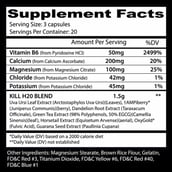 2 - Insane Labz Kill H2O,  60 capsules  Unflavoured 