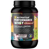 1 - Nutristar Performance Whey Advanced 100% Whey Protein, 2.2 lb Rose Thandai