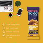 4 - Whey To Go Energy Bar,  6 bar(s)  Peanut Butter 