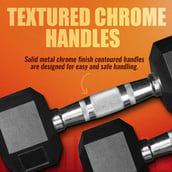 1 - SLOVIC Rubber Dumbbell Set,  Black  5 kg 