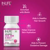 5 - INLIFE Advanced Hair Skin & Nails,  60 capsules  Unflavoured 