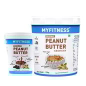 1 - Myfitness Chocolate Peanut Butter 510g & Original Peanut Butter 1.25kg Combo,  2 Piece(s)/Pack  Smooth & Crunchy 