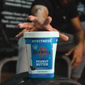 7 - Myfitness Dark Chocolate Peanut Butter,  0.510 kg  Crunchy 