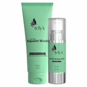 Lely's Acne Squash Face Wash 70ml & Acne Sensor Gel 30ml Combo, 2 Piece(s)/Pack for Oily Skin