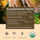 5 - Rooted Active Naturals Turkey Tail Organic Mushroom Extract, 60 g