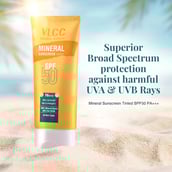3 - VLCC Mineral Sunscreen Tinted,  50 g  SPF 50 PA+++ Ultra Lightweight 