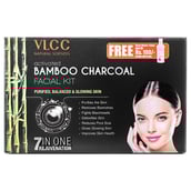 VLCC Activated Bamboo Charcoal Facial Kit,  300 g  for Purified & Glowing Skin 
