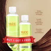 1 - VLCC Nourishing & Silky Shine Shampoo Buy 1 Get 1,  350 ml  Natural Cleansing 