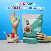 5 - MuscleBlaze High Protein Oats,  1 kg  Fruit & Super Seeds