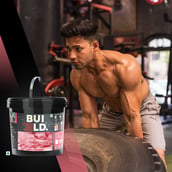 1 - Build Ultimate Mass Gainer, 11 lb Spanish Strawberry & Banana