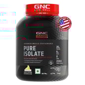 1 - GNC AMP Pure Isolate Powder,  4 lb  Vanilla Custard 