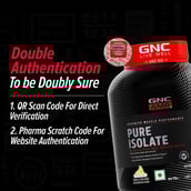 8 - GNC AMP Pure Isolate Powder,  4 lb  Vanilla Custard 