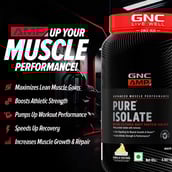 4 - GNC AMP Pure Isolate Powder,  2 lb  Vanilla Custard 