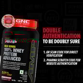 8 - GNC Amp Gold Series 100% Whey Protein Advanced,  2 lb  Delicious Strawberry 