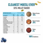 3 - Pintola Muesli, 800 g Whole Grain & Seeds with 33% Millet